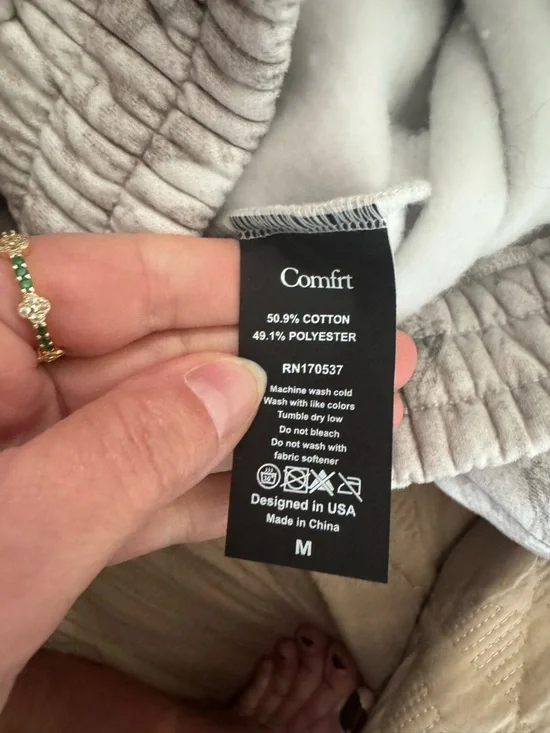 Comfrt Brand New White Birch Soft Joggers Size Medium - Picture 7 of 7